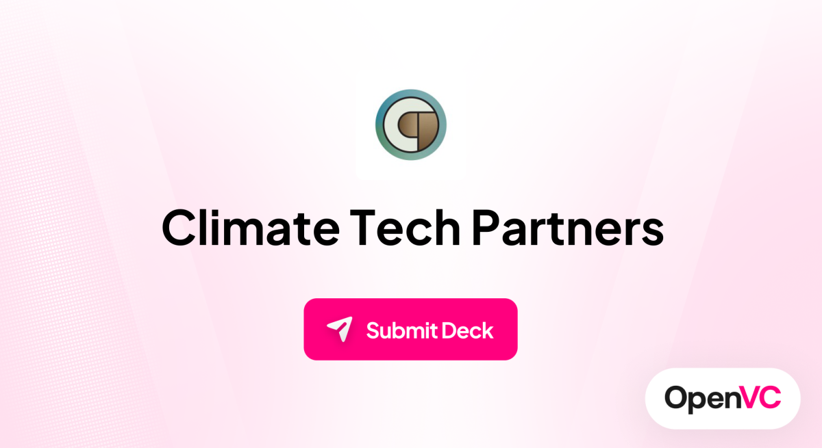 Climate Tech Partners | Investor Profile, Funding Criteria & Team
